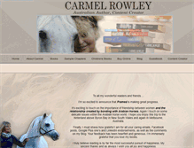 Tablet Screenshot of carmelrowley.com.au